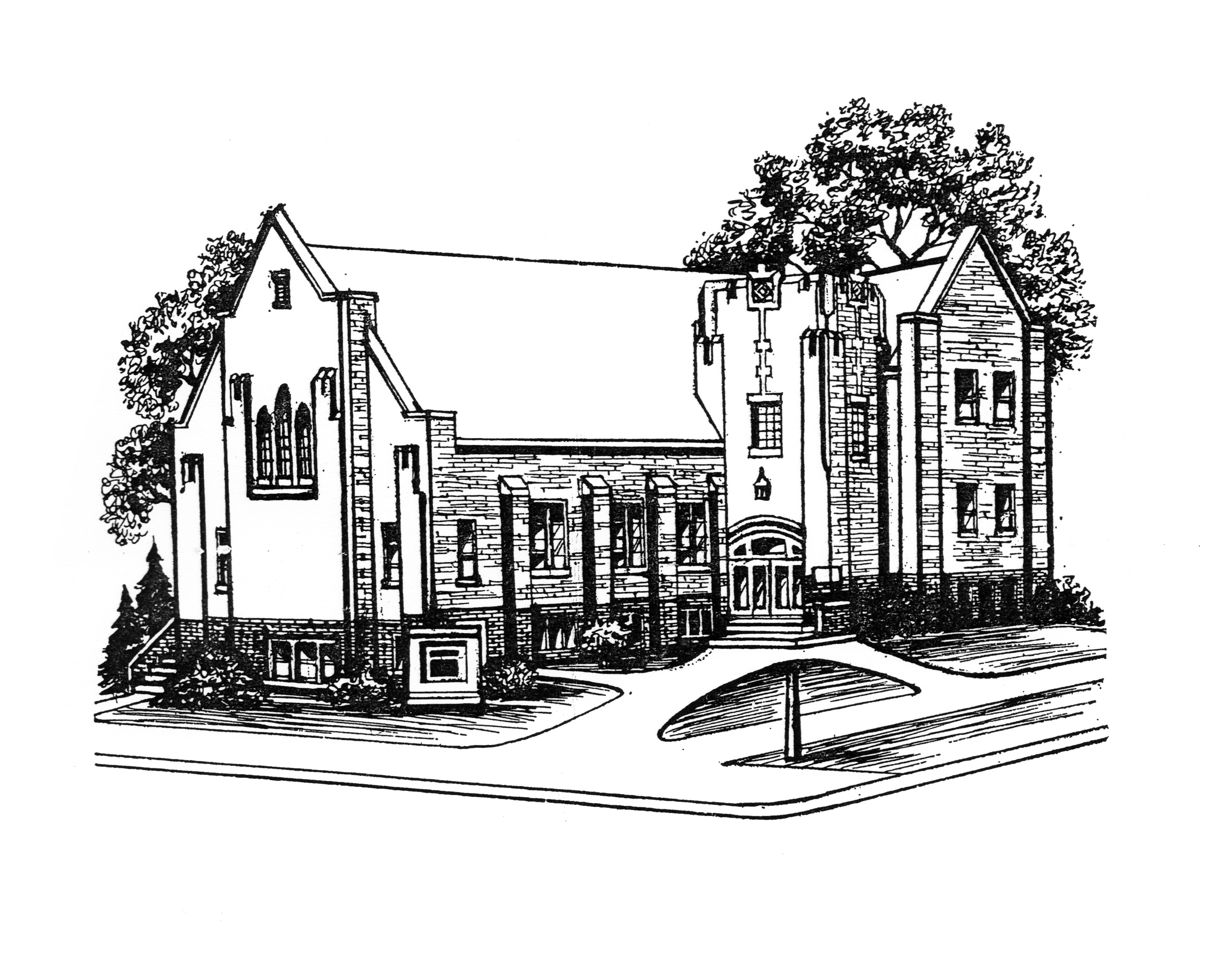 Hand Drawn Church